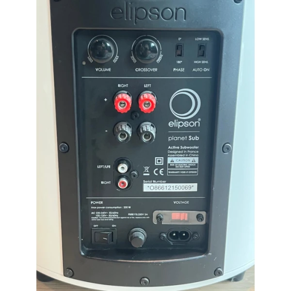 Elipson Planet Sub Wit Demo